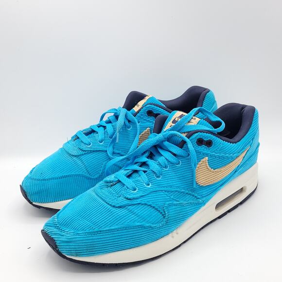Nike Air Max 1 PRM Corduroy Men\'s Baltic Blue Sesame FB8915-400 size 11 main image 8